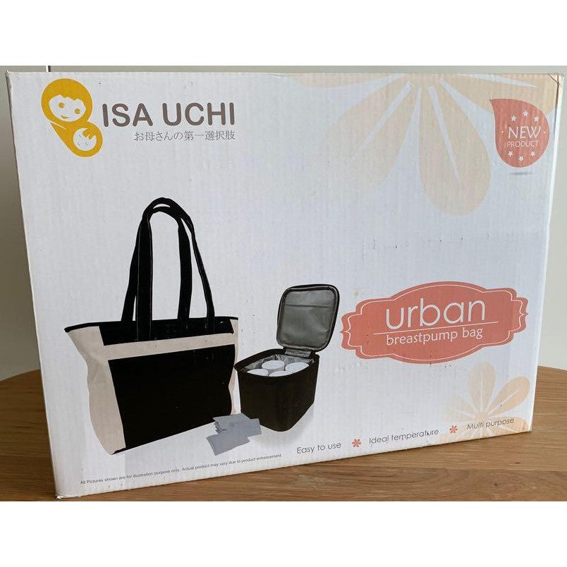 Isa Uchi Urban Breastpump Bag Breast Milk Storage Cooler Breastfeed Bottle Pads Feeding