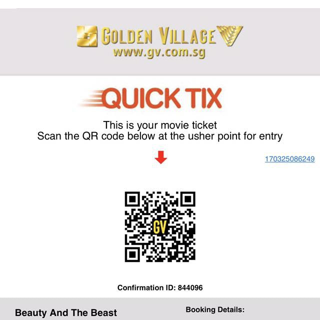 GV Golden Village Movie Ticket Online Booking Code Discount Offer Deal Sale Weekend Weekday Public Holiday PH Voucher