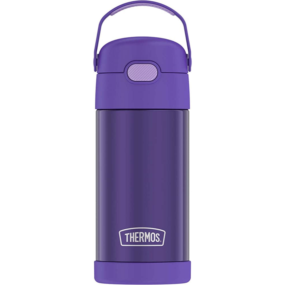 Thermos FUNtainer Vacuum Insulated Stainless Steel Water Bottle Straw Kids Toddlers Silicone