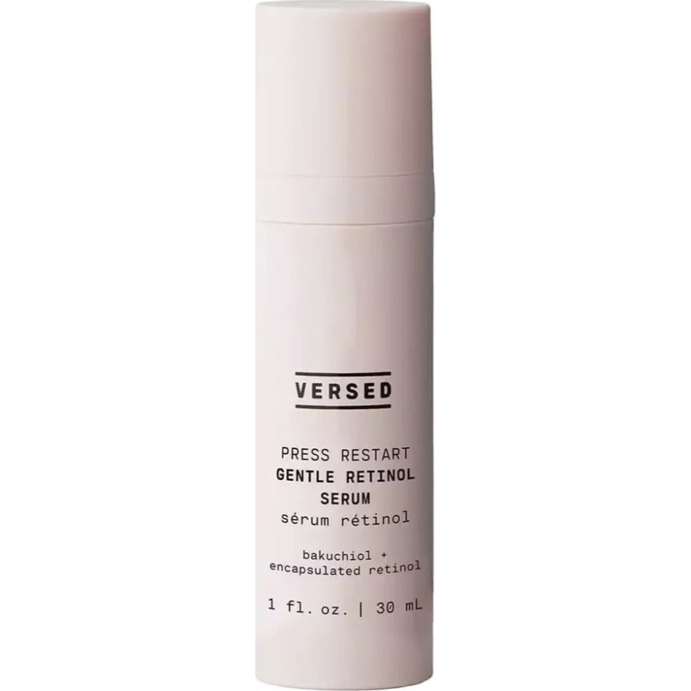 Versed Press Restart Gentle Retinol Serum Night Lines Wrinkles Bakuchiol Sensitive Gentle Essence