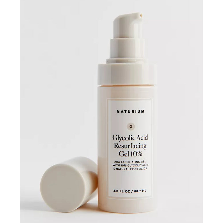 Naturium Glycolic Acid Resurfacing Gel 10% Facial Serum Essence Treatment Lines Wrinkles Pores Exfoliating Brightening