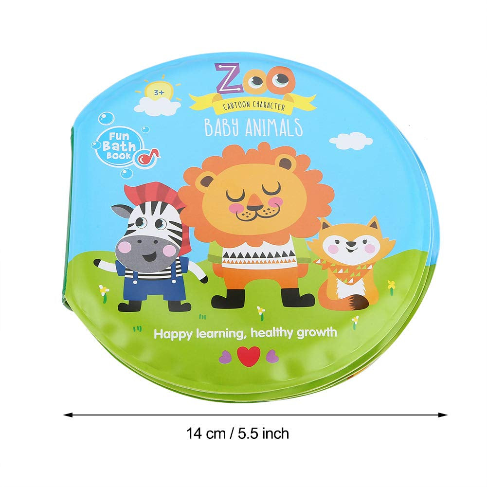 Zoo Animals Baby Bath Book Infants Toddlers Kids Gift Swimming Toy Educational English Exercise Language Waterproof