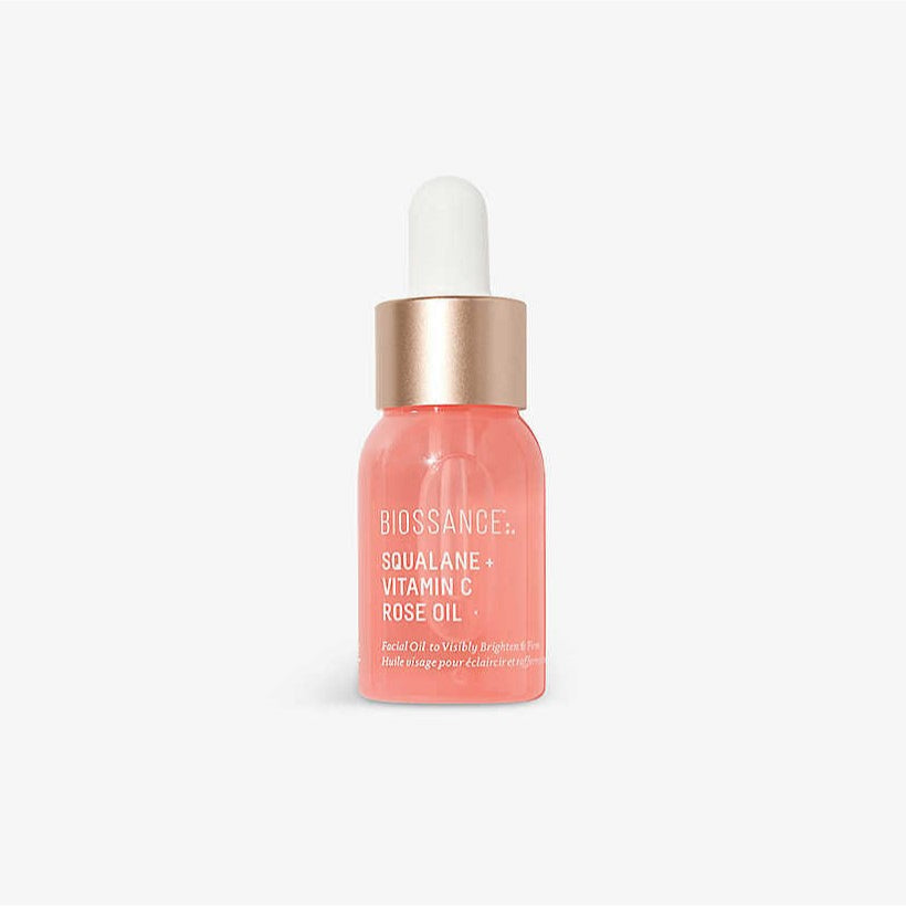 Biossance Squalane Vitamin C Rose Oil Brightening Face Facial Sample Travel Trial Serum Firming