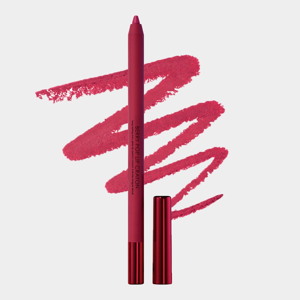 Natasha Denona Berry Pop Lip Crayon Cherry Mauve Red Lipstick Liner Pencil Stick Plumper Cream
