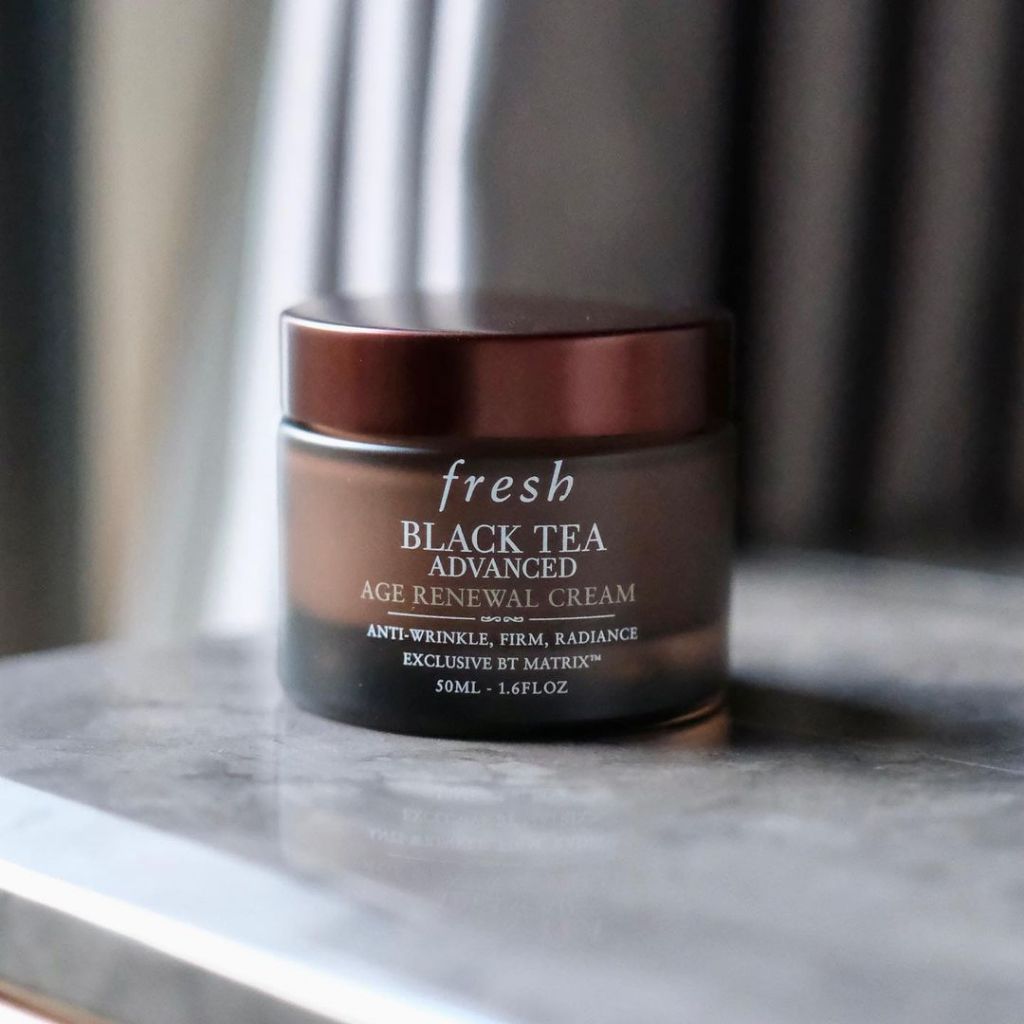 Fresh Black Tea Advanced Age Renewal Cream Wrinkle Antioxidants Sensitive Moisturiser Ceramide Squalane Firming Retinol