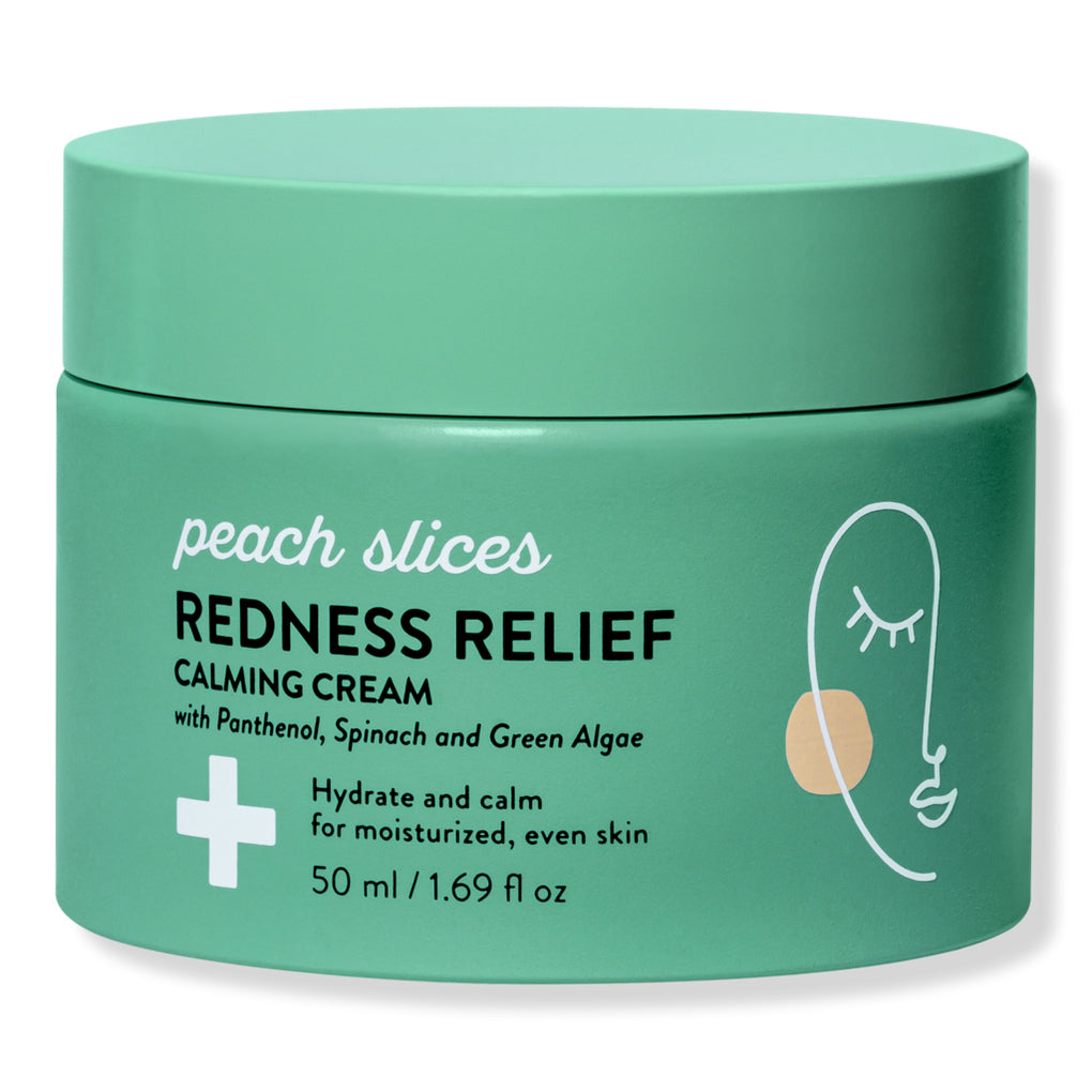 Peach Slices Redness Relief Calming Cream Lily Facial Moisturiser Panthenol Turmeric Algae Rosacea Sensitive