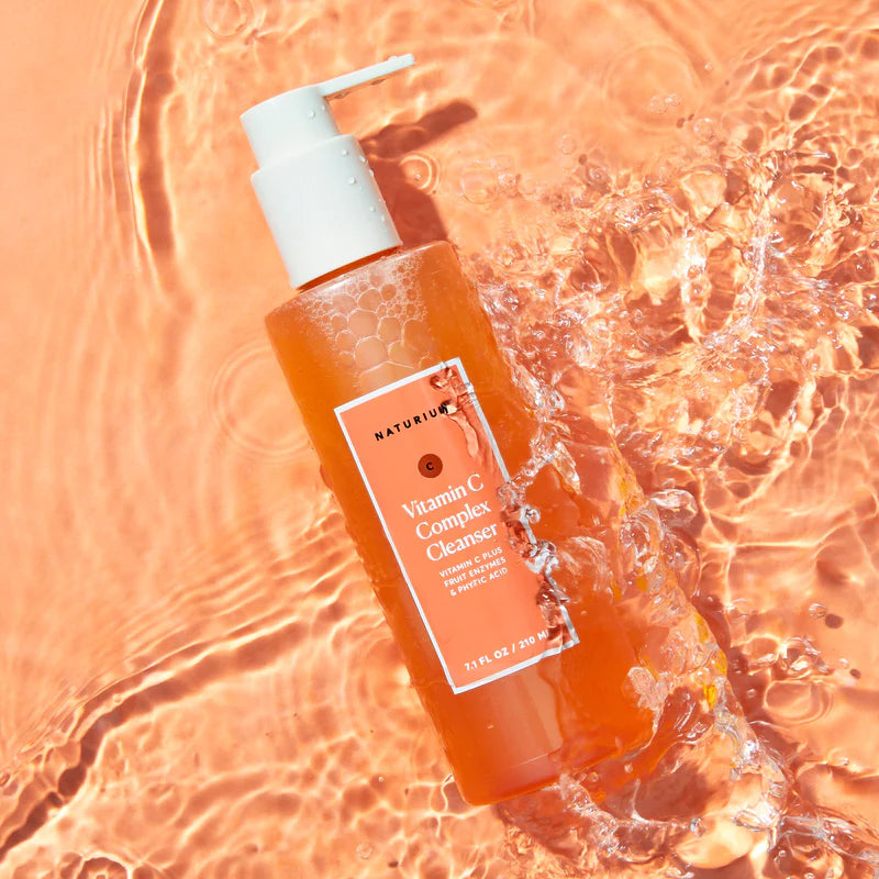 Naturium Vitamin C Complex Gel Cleanser Facial Acid Exfoliator Brightening Lightening Makeup Oil Remover