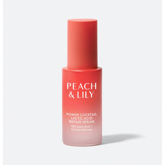 Peach & Lily Power Cocktail Lactic Acid Repair Serum Essence Emulsion Ginseng Algae Ceramide Hyaluronic