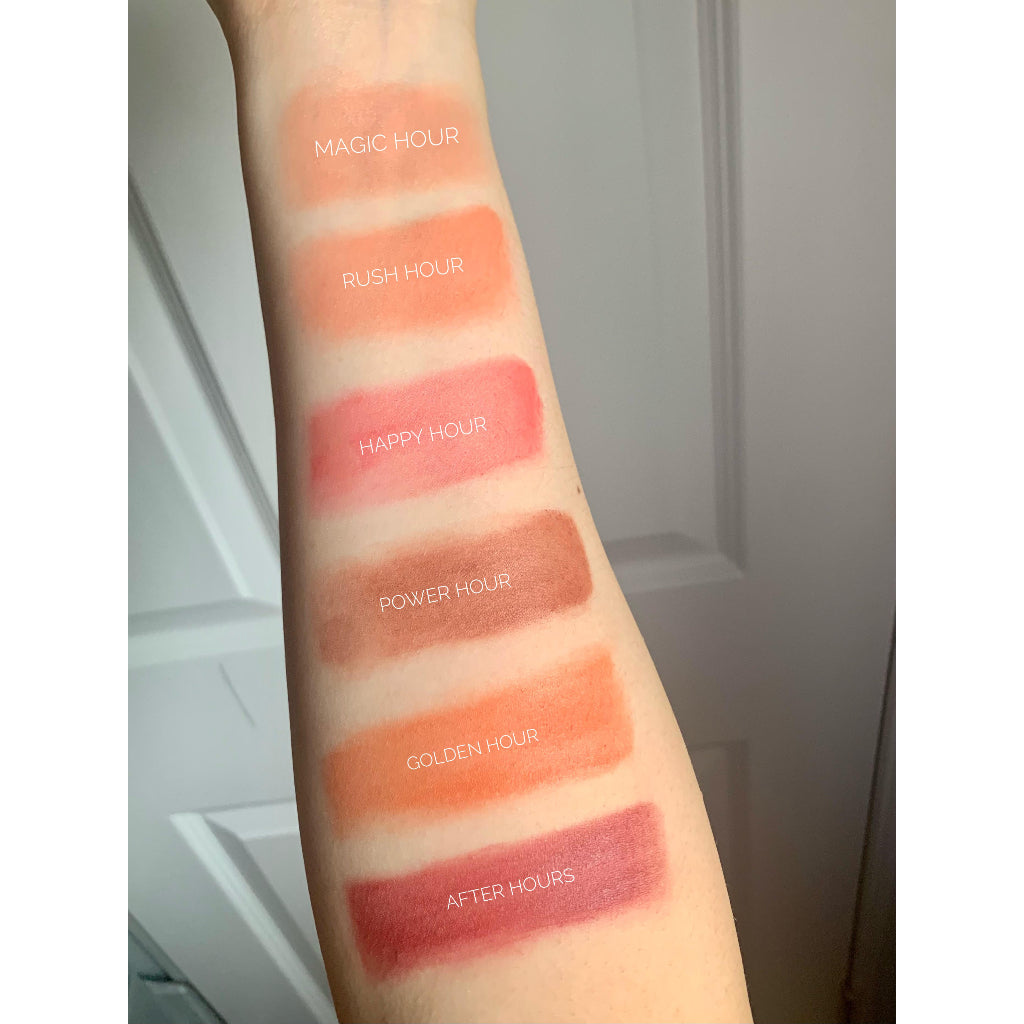Tower 28 BeachPlease Cream Blush Lipstick Cheek Tinted Pink Rosy Nude Peach Compact