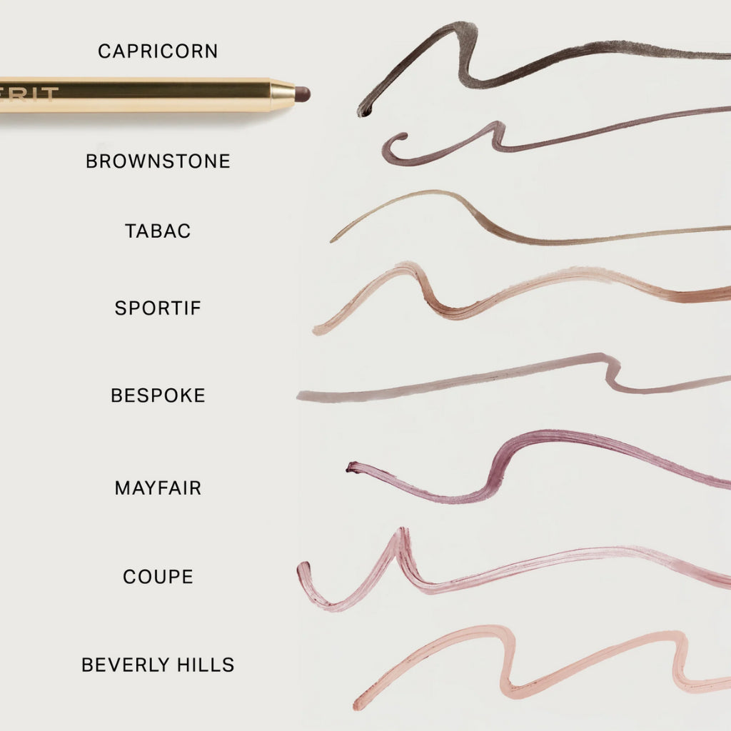 MERIT Signature Lip Liner Pencil Sheer Stick Jojoba Satin Lightweight Gel Shade Slick Sharpener Lipstick