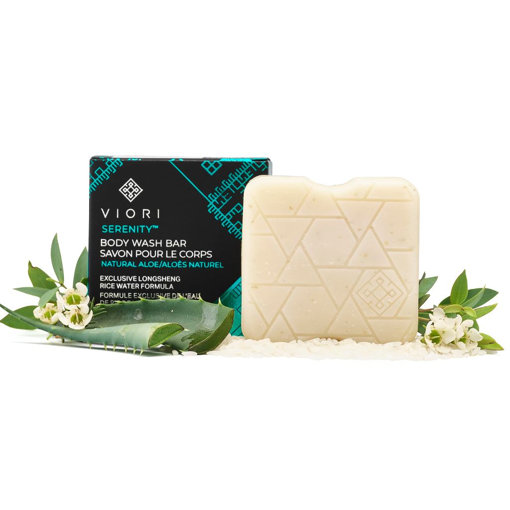 Viori Body Longsheng Rice Water Wash Soap Bar Stick Solid Natural Travel Sensitive Itchy Cleanser Aloe Vegan Hidden