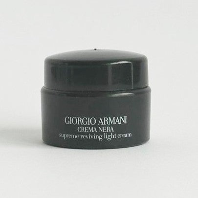 Giorgio Armani Crema Nera Supreme Reviving Light Gel Cream Moisturiser Sample Lines Wrinkles Travel Dry Oil Firming
