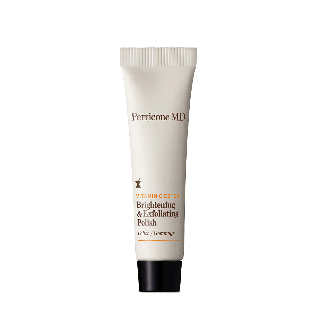 Perricone MD Vitamin C Ester Brightening Exfoliating Polish Travel Mini Pores Dull Brightening Radiant Enzymes Scrub