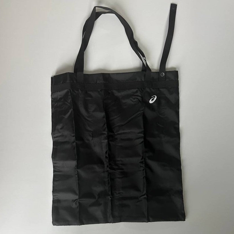 ASICS Packable Tote Black Storage Travel Bag Gym Polyester Foldable Light Waterproof Grocery Shopping Portable Swimming