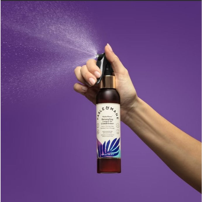 Fable & Mane MahaMane Detangling Leave-In Leave In Conditioner Aloe Amla Hydrating Mist AHA Vitamin C Spray Smoothening