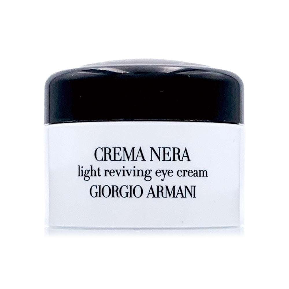 Giorgio Armani Crema Nera Light Reviving Eye Cream Sensitive Puffy Lines Treatment Sample Trial Brightening Oils