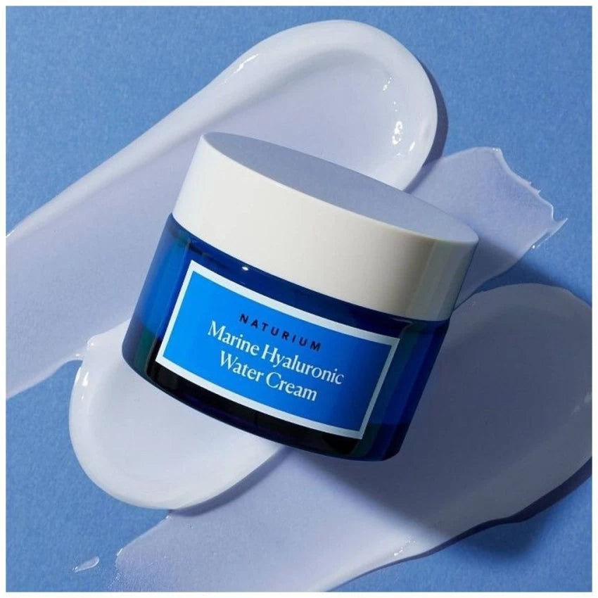 Naturium Marine Hyaluronic Water Cream Lightweight Refreshing Hydrating Moisturiser Antioxidants Sensitive Sea Gel