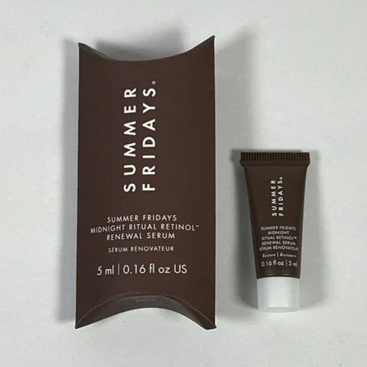 Summer Fridays Midnight Ritual Retinol Renewal Serum Smoothing Wrinkle Moisturising Niacinamide Hyaluronic Mini Sample