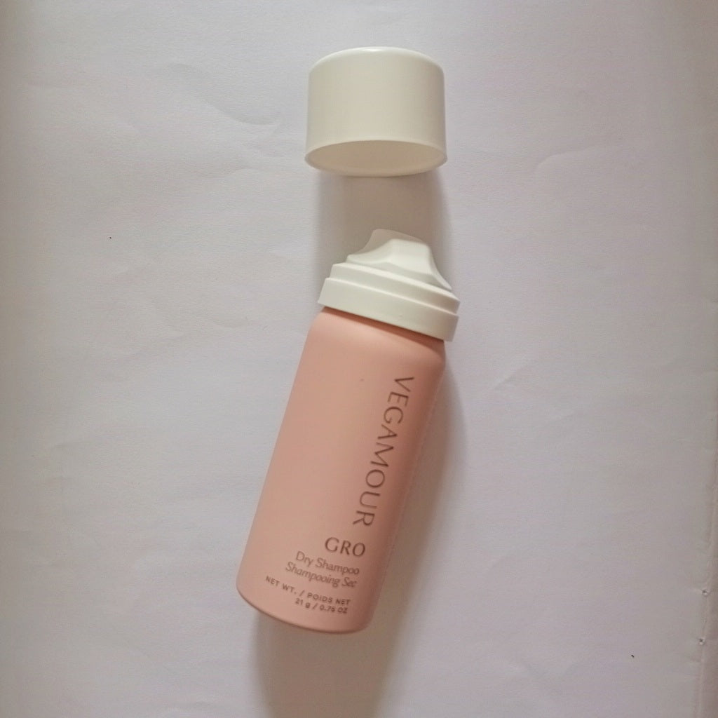 Vegamour GRO Dry Shampoo Volumizing Oil Volume Hair Cleanser Powder Travel Mini Styling Clover Spray