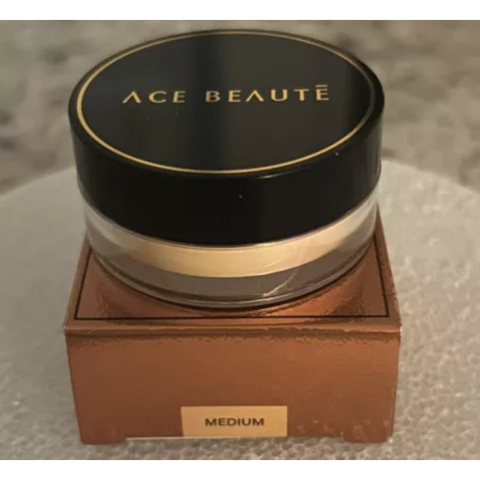 Ace Beaute Effortless Radiance Loose Setting Powder Medium Smooth Long-Lasting Oil-Free Non-Comedogenic Talc