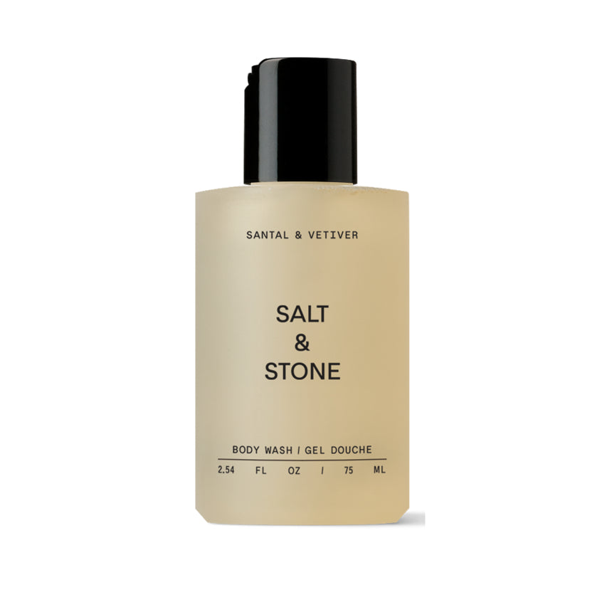 Salt & Stone Body Wash Shower Gel Soap Santal Bergamot Rose Saffron Refill Pack Antioxidant Cleanser