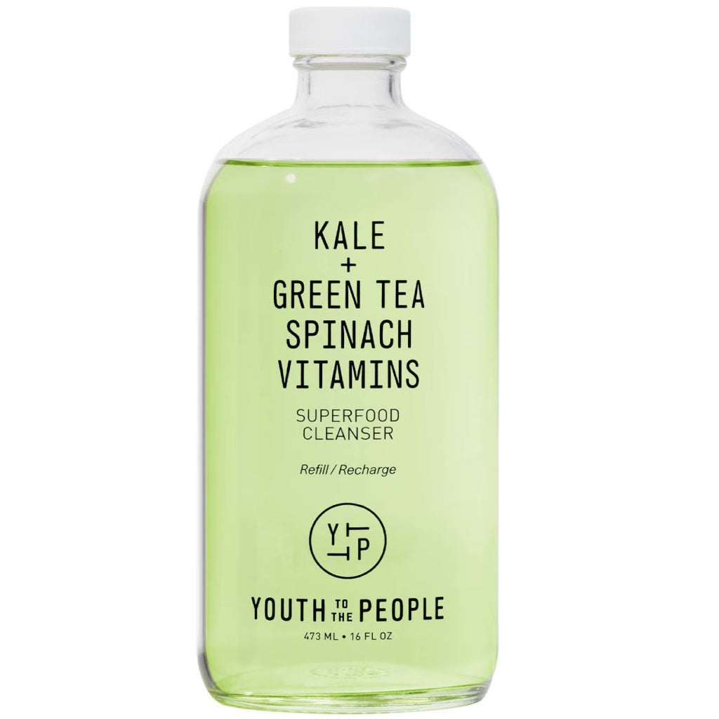 Youth to the People Superfood Face Gel Kale Spinach Tea Cleanser Remover Wash Antioxidants Vitamin C E Travel Mini