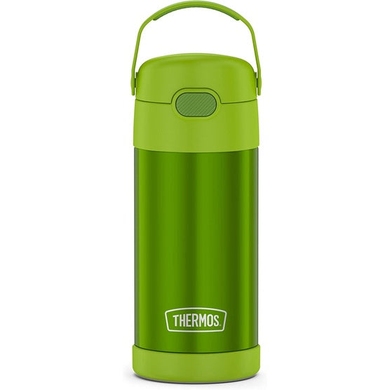 Thermos FUNtainer Vacuum Insulated Stainless Steel Water Bottle Straw Kids Toddlers Silicone