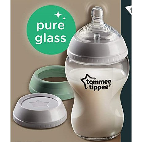 Tommee Tippee Closer to Nature Glass Baby Bottle Milk Storage Starter Set Kit Gift Teat Soother Brush 150ml 250ml 260ml