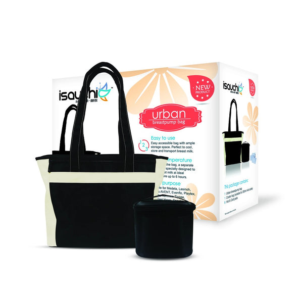 Isa Uchi Urban Breastpump Bag Breast Milk Storage Cooler Breastfeed Bottle Pads Feeding