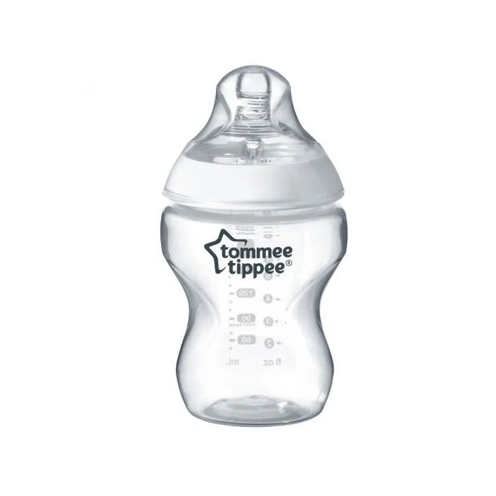 Tommee Tippee Closer to Nature Natural Start Colour Baby Bottle BPA Pack Milk Clear Bottles Set Gift