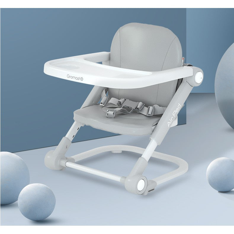 Gromast Air Pad Portable Foldable Child Booster Seat Dining Chair Baby Infant Eating Adjustable Baby Table Meal Travel