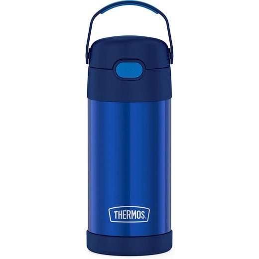 Thermos FUNtainer Vacuum Insulated Stainless Steel Water Bottle Straw Kids Toddlers Silicone