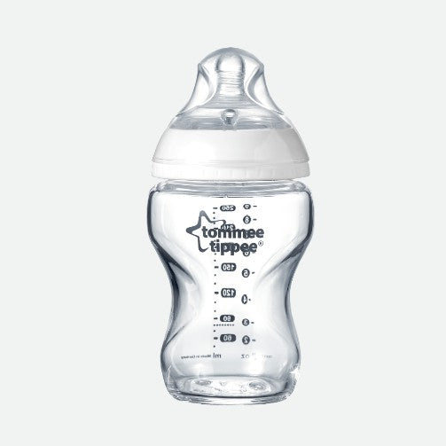 Tommee Tippee Closer to Nature Glass Baby Bottle Milk Storage Starter Set Kit Gift Teat Soother Brush 150ml 250ml 260ml