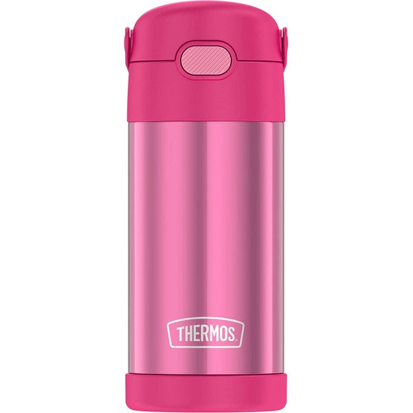 Thermos FUNtainer Vacuum Insulated Stainless Steel Water Bottle Straw Kids Toddlers Silicone