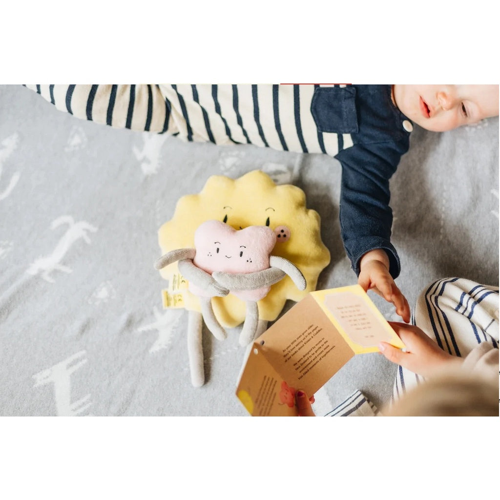 The Kiss Co Kiss Cuddle Sibling Set Plush Stuffed Toy Organic Cotton Pillow Cushion Gift Baby Newborn Toddler Kids