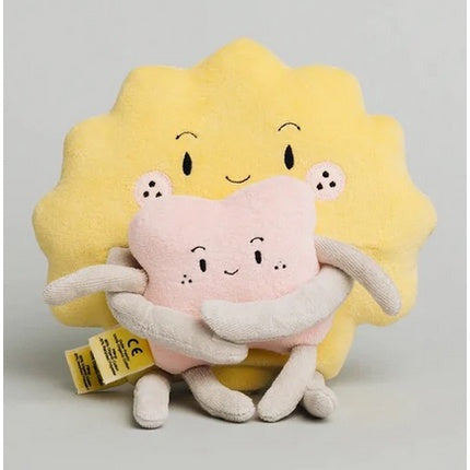 The Kiss Co Kiss Cuddle Sibling Set Plush Stuffed Toy Organic Cotton Pillow Cushion Gift Baby Newborn Toddler Kids