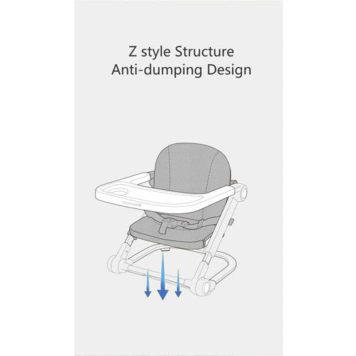 Gromast Air Pad Portable Foldable Child Booster Seat Dining Chair Baby Infant Eating Adjustable Baby Table Meal Travel