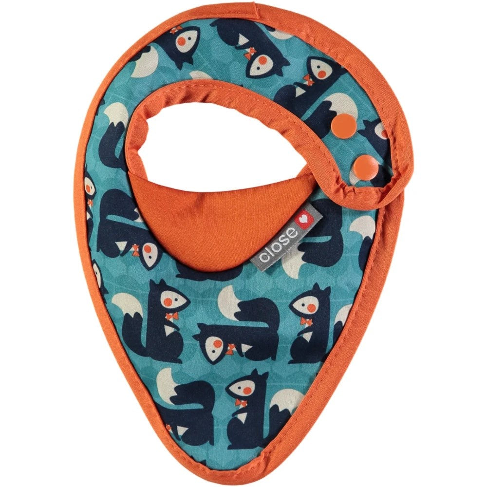 Close Parent Bib Stage 1 Infant Newborn Nursing Feeding Burp Cloth Napkin Animal Squirrel Blue Green Herman Monster
