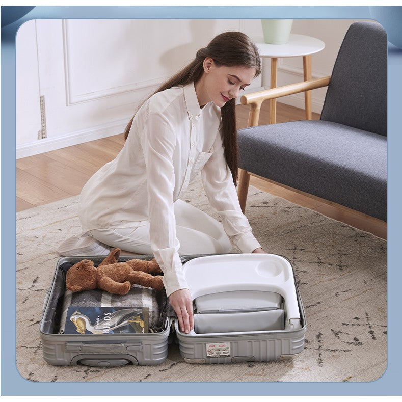 Gromast Air Pad Portable Foldable Child Booster Seat Dining Chair Baby Infant Eating Adjustable Baby Table Meal Travel