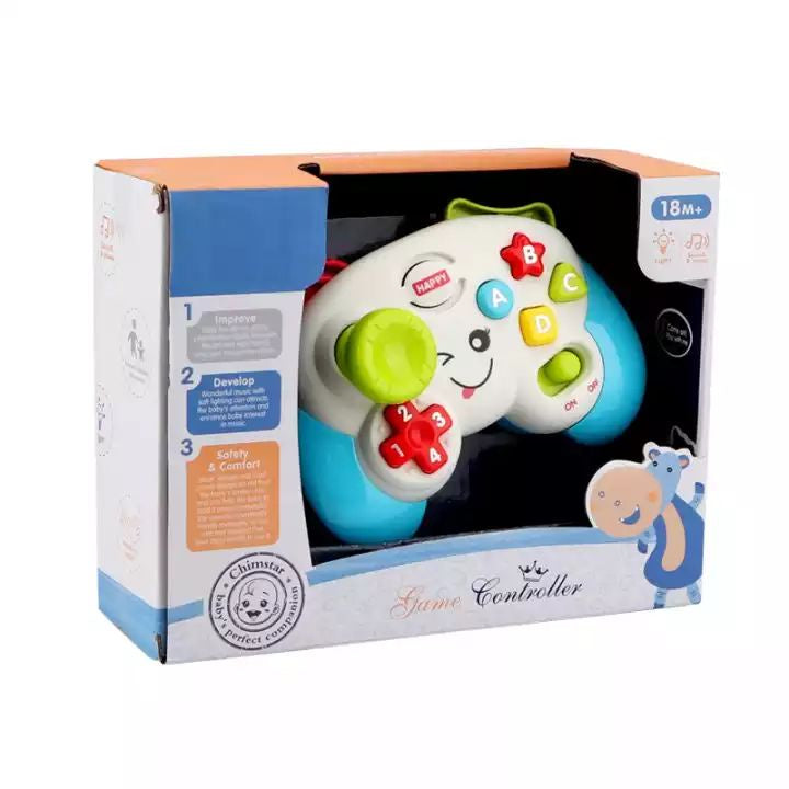 Chimstar Toys Game Controller Toy Music Light Blue Kids Toddlers Gift Baby Tech Sound Birthday Box Play Educational