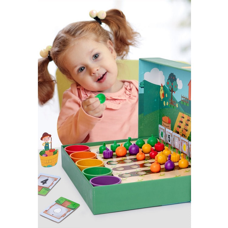 Fruits Veggie Farm Toy Vegetables Gift Educational Plant Numbers Toddlers Kids Birthday Strawberry Cup Sorting Farmer