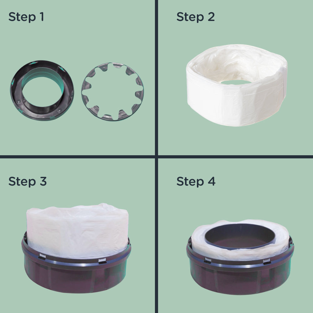 Tommee Tippee Twist & Click Nappy Disposal Bin Eco-Refills Bin Liners Trash Diaper Refill