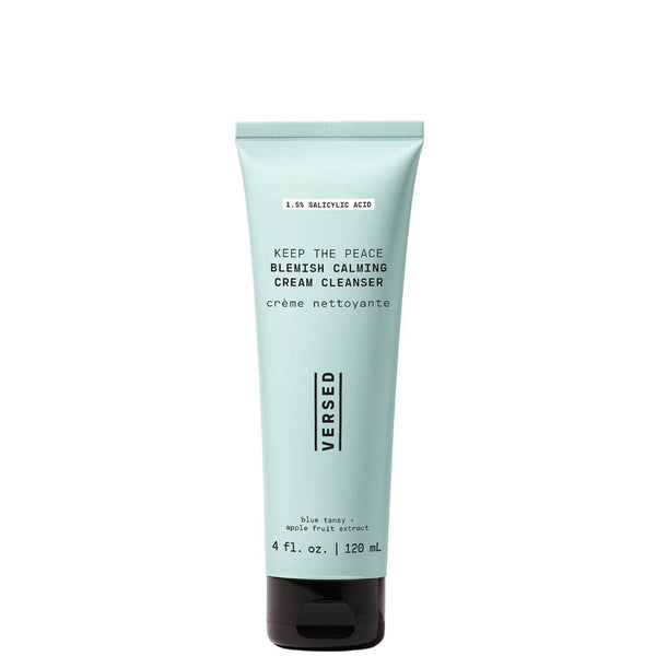 Versed Keep The Peace Blemish Acne Calming Cream Cleanser Face Foam Gentle Pimple Salicylic Acid Exfoliant