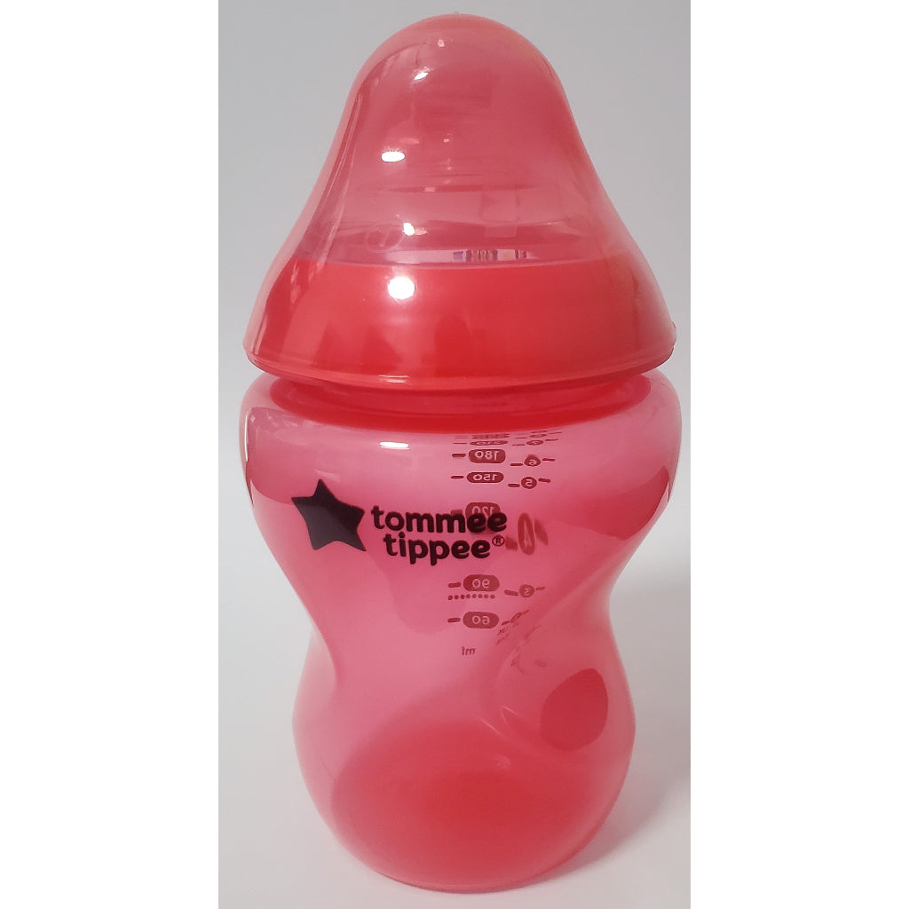 Tommee Tippee Closer to Nature Natural Start Colour Baby Bottle BPA Pack Milk Clear Bottles Set Gift