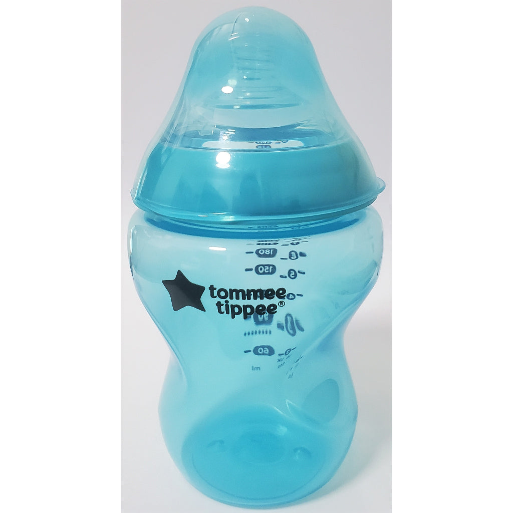 Tommee Tippee Closer to Nature Natural Start Colour Baby Bottle BPA Pack Milk Clear Bottles Set Gift