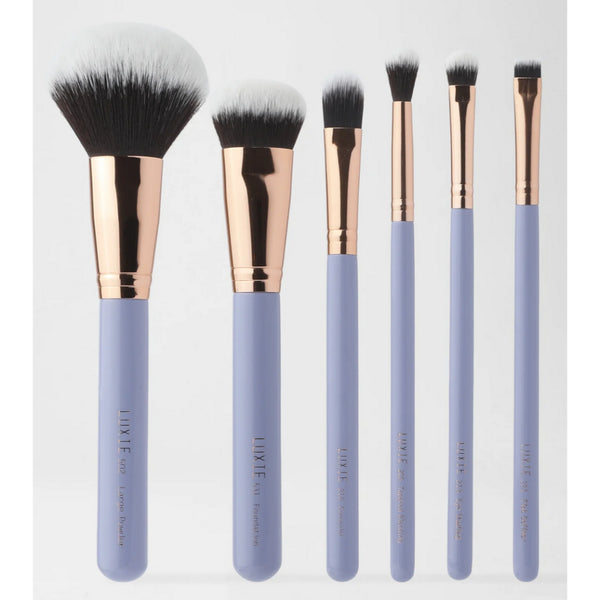 LUXIE Dreamcatcher Inspire Face Eye Set Makeup Brush Brushes Blue Eyeshadow Powder Foundation Blue Concealer