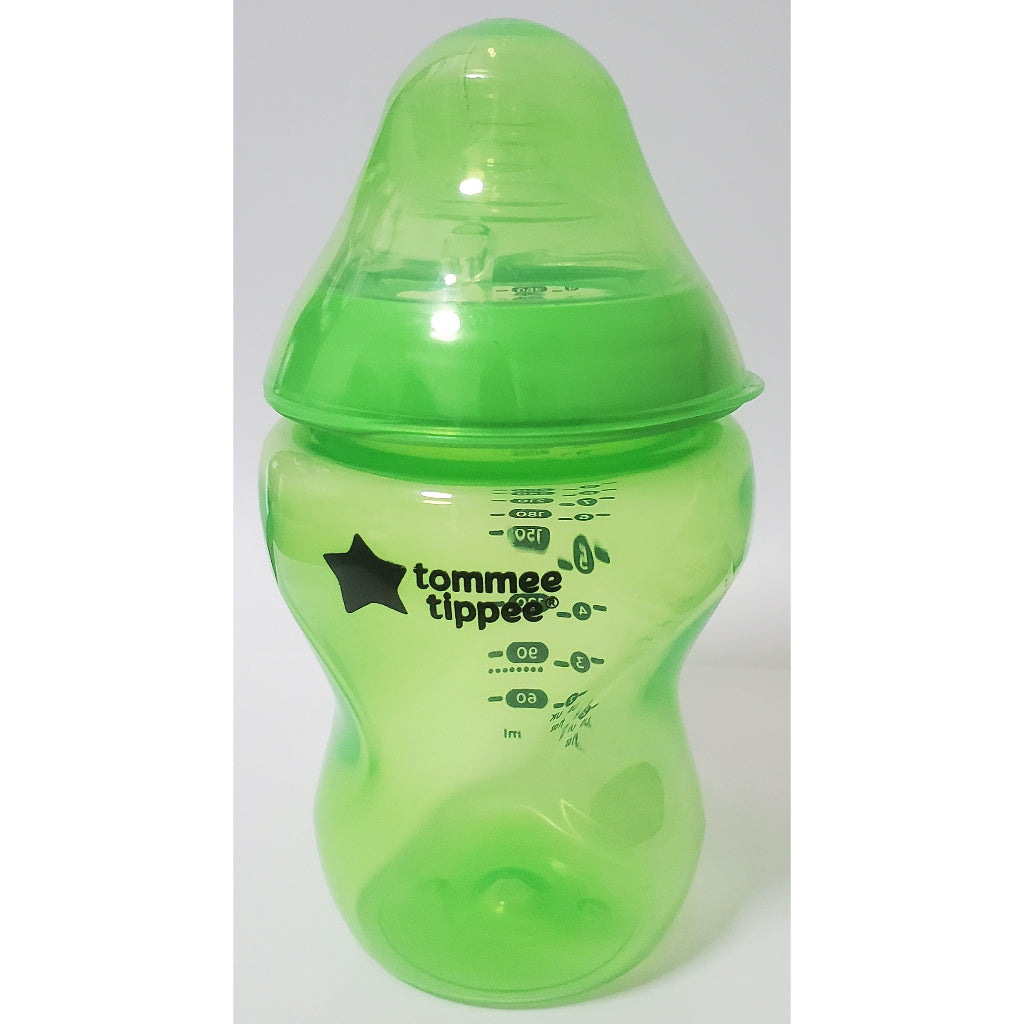 Tommee Tippee Closer to Nature Natural Start Colour Baby Bottle BPA Pack Milk Clear Bottles Set Gift
