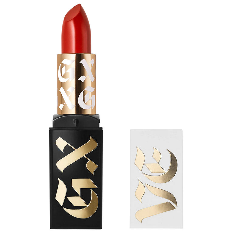 GXVE by Gwen Stefani High-Performance Satin Lipstick High Performance Lip Red Nude Rose Pink Original Loara Screen Stomp