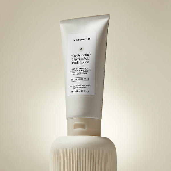 Naturium Smoother Glycolic Acid Body Lotion Cream Butter Moisturiser Exfoliator
