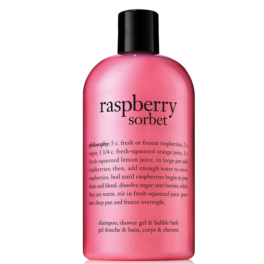 Shampoo Bath Shower Gel Hair Body 480ml Melon Amazing Grace Ballet Vanilla Raspberry Sorbet Coconut Cinnamon Philosophy